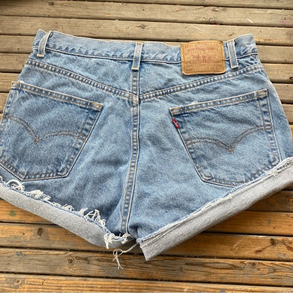 Levi's Shorts Vintage Levis 55 High Rise Jean Shorts Size 0 Poshmark